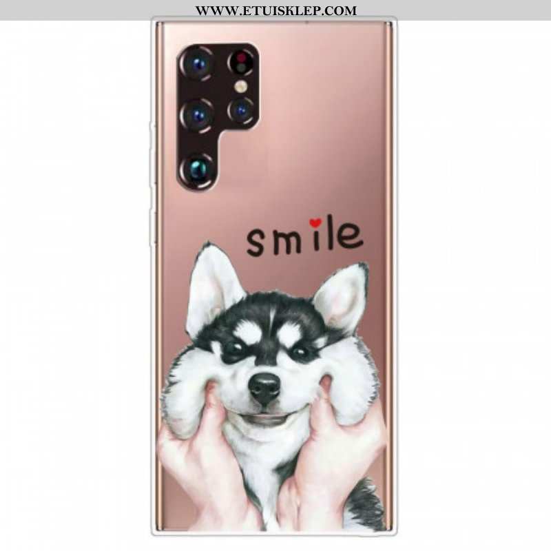 Etui do Samsung Galaxy S22 Ultra 5G Uśmiechnięty Pies